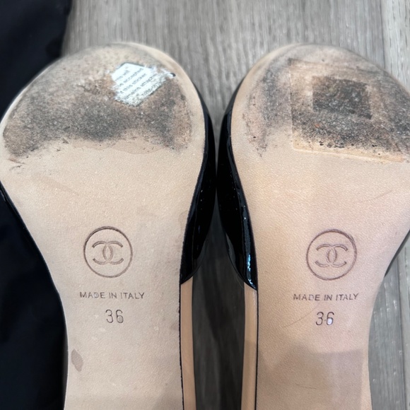 Chanel nude and black pumps. Size 36 - Picture 7 of 7